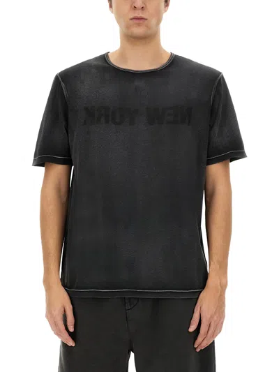 HELMUT LANG "GARMENT-DYED NEW YORK" T-SHIRT