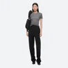 Helmut Lang Garment-dyed Shrunken Tee In Gunmetal