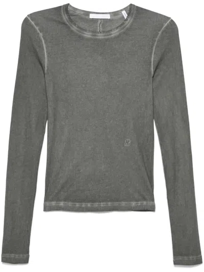 Helmut Lang Garment-dyed T-shirt In Grey