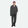 Helmut Lang Garment-dyed Upstate Quarter Zip In Black