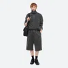 Helmut Lang Garment-dyed Upstate Shorts In Black