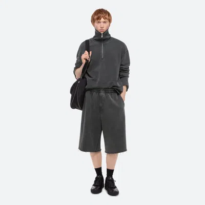 Helmut Lang Garment-dyed Upstate Shorts In Black