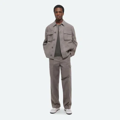 Helmut Lang Garment-dyed Utility Jacket In Gray
