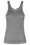 Helmut Lang Garment-dyed Racer Tank In Gunmetal