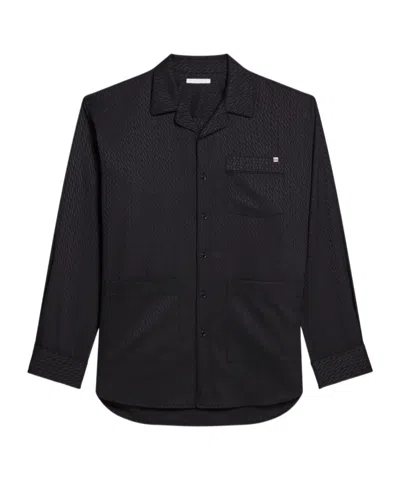 Helmut Lang Geometric-print Shirt In Black
