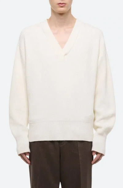 Helmut Lang Giunon V-neck Organic Cotton Sweater