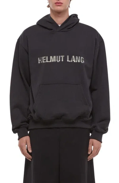 Helmut Lang Stencil Logo Graphic Hoodie In Animal Print