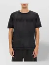 Helmut Lang Graphic Print Contrast Stitching T-shirt