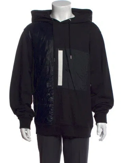 Pre-owned Helmut Lang Graphic Print Crew Neck Hoodie In Black
