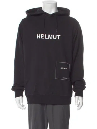 Pre-owned Helmut Lang Graphic Print Crew Neck Hoodie In Gray