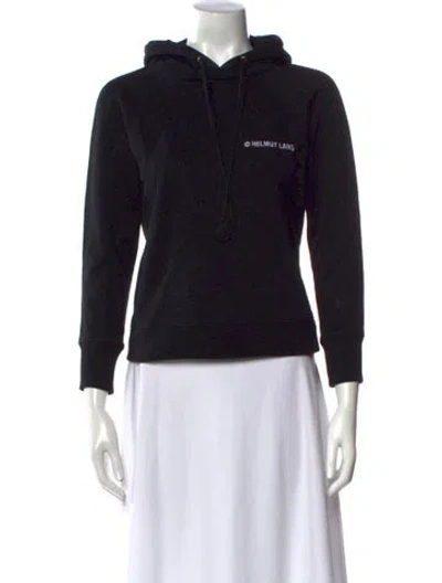 Pre-owned Helmut Lang Graphic Print Crew Neck Sweatshirt In Black