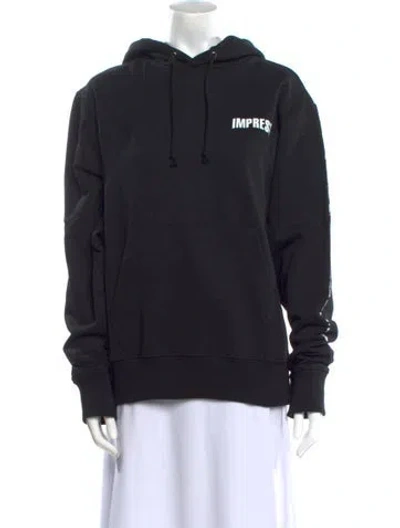 Pre-owned Helmut Lang Graphic Print Crew Neck Sweatshirt In Black