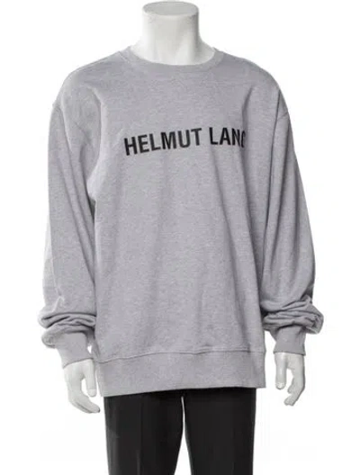 Pre-owned Helmut Lang Graphic Print Crew Neck Sweatshirt W/ Tags In Grey