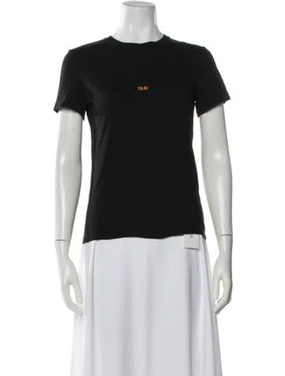 Pre-owned Helmut Lang Graphic Print Crew Neck T-shirt In Black