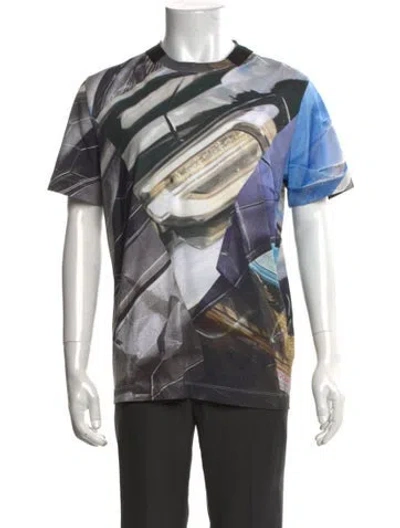 Pre-owned Helmut Lang Graphic Print Crew Neck T-shirt In Black