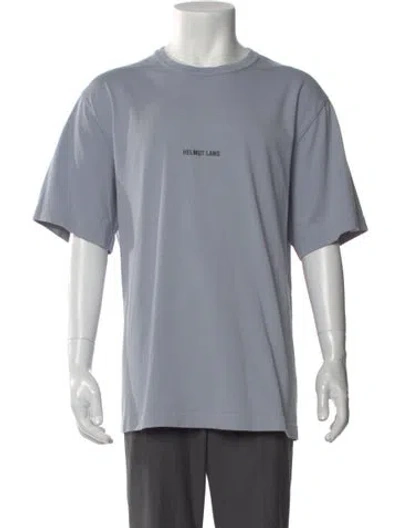 Pre-owned Helmut Lang Graphic Print Crew Neck T-shirt In Gray