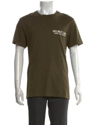 Pre-owned Helmut Lang Graphic Print Crew Neck T-shirt In Green