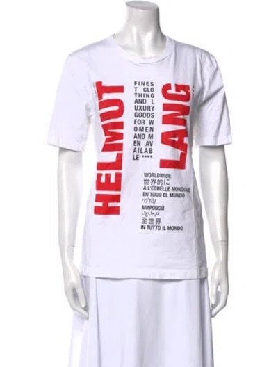 Pre-owned Helmut Lang Graphic Print Crew Neck T-shirt In Multi