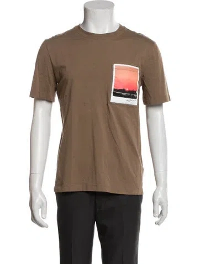 Pre-owned Helmut Lang Graphic Print Crew Neck T-shirt In Multi