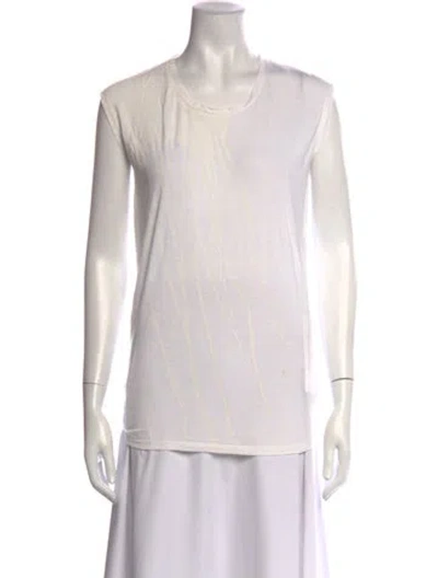Pre-owned Helmut Lang Graphic Print Crew Neck T-shirt In Neutrals