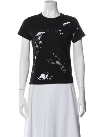 Pre-owned Helmut Lang Graphic Print Crew Neck T-shirt W/ Tags In Blue