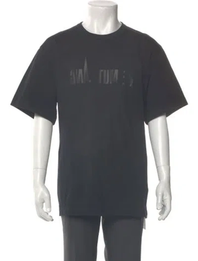 Pre-owned Helmut Lang Graphic Print Crew Neck T-shirt W/ Tags In Gray