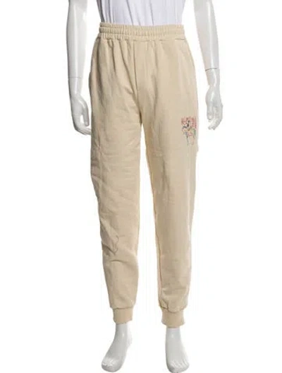 Pre-owned Helmut Lang Graphic Print Lounge Bottoms In Neutral