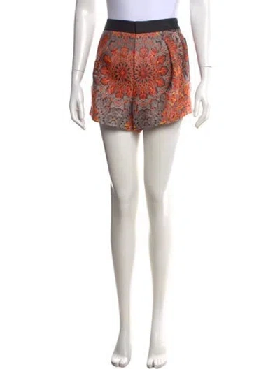 Pre-owned Helmut Lang Graphic Print Mini Shorts W/ Tags In Black