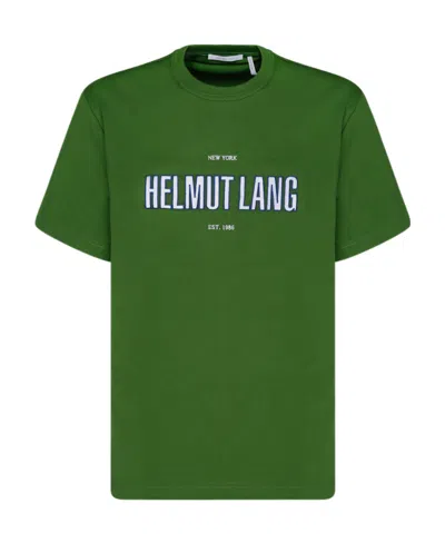 Helmut Lang Graphic-print Short Sleeved T-shirt In Green