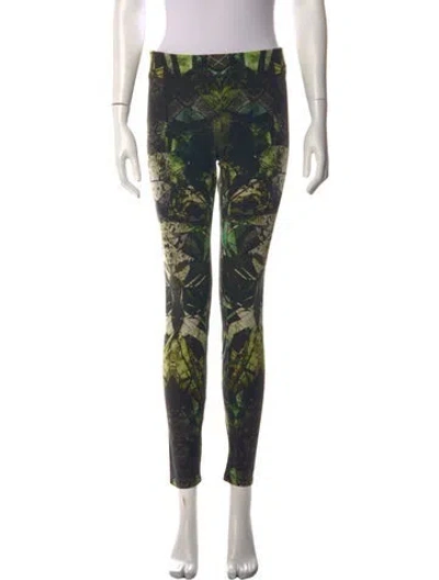 Pre-owned Helmut Lang Graphic Print Skinny Leg Pants In Multi