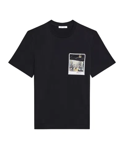 Helmut Lang Graphic Print T-shirt In Black