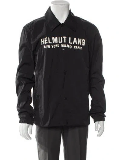 Pre-owned Helmut Lang Graphic Print Windbreaker In Gray