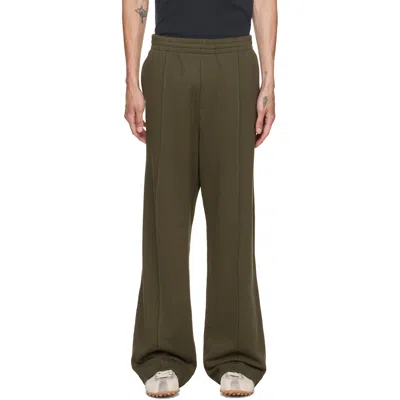 Helmut Lang Elastic Waistband Sweatpants In Green