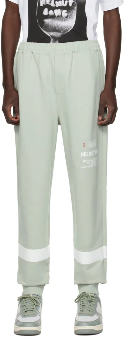 Helmut Lang Green Ski Lounge Pants In Iceberg - 0ls.