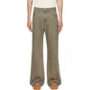 Helmut Lang Belt Loop Jeans In Olive Tint - 2xg