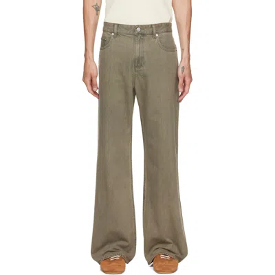 Helmut Lang Belt Loop Jeans In Green