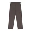 Helmut Lang Grey Military Straight Leg Cobblestone Trousers In Brown