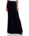 Helmut Lang Grunge Eyelash Maxi Skirt In Blue