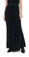 Helmut Lang Grunge Eyelash Skirt Black In Black