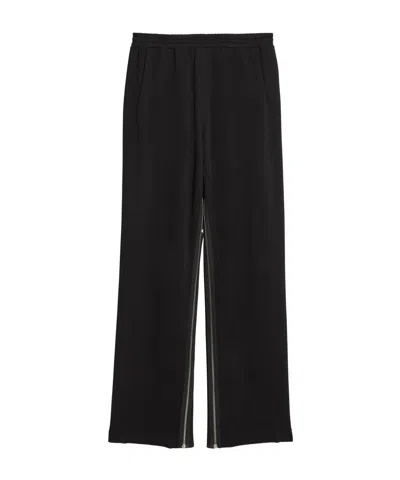 Helmut Lang Gusset Cotton Track Pants In Black