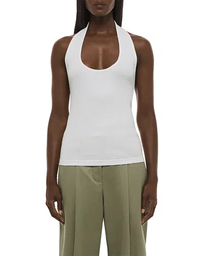 Helmut Lang Halter Strap Tank Top In White