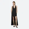 Helmut Lang Pleated Halter Vest Dress In Black