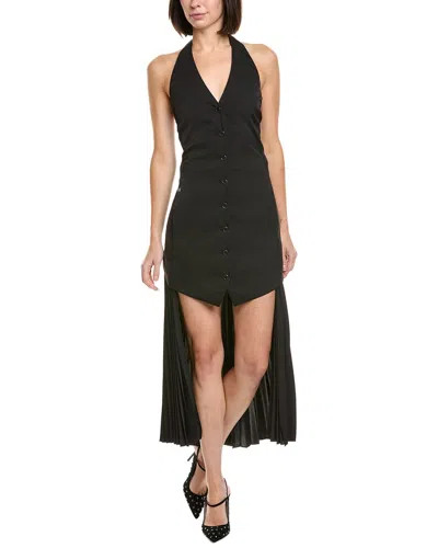 Helmut Lang Halter Vest Dress In Black