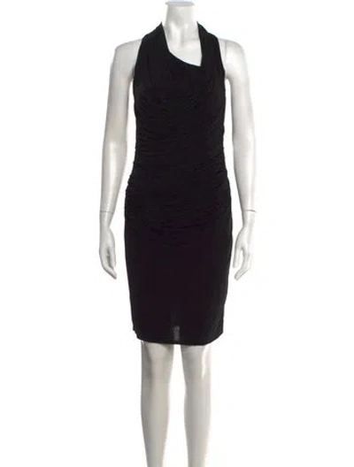 Pre-owned Helmut Lang Halterneck Mini Dress In Black