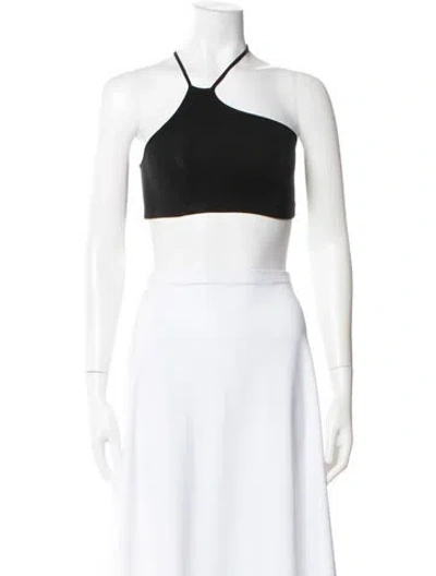 Pre-owned Helmut Lang Halterneck Sleeveless Crop Top In Blue
