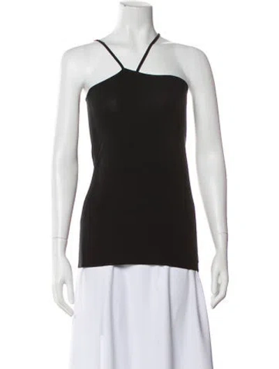 Pre-owned Helmut Lang Halterneck Sleeveless Top In Black