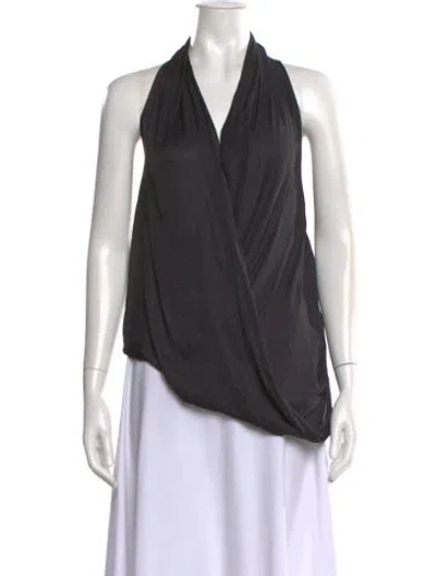 Pre-owned Helmut Lang Halterneck Sleeveless Top In Black