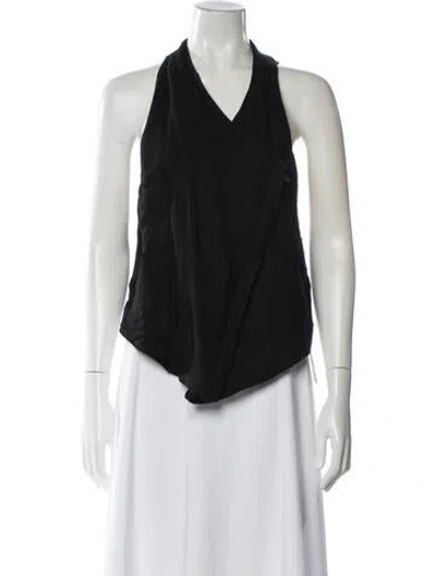 Pre-owned Helmut Lang Halterneck Sleeveless Top In Black