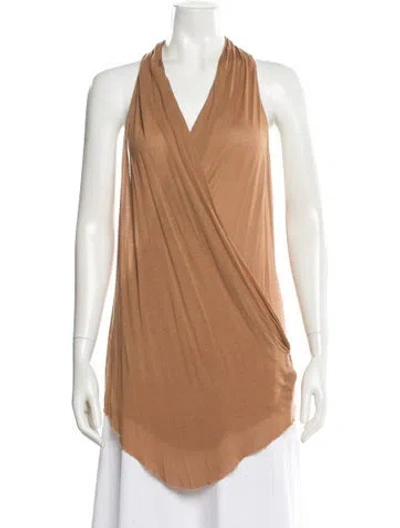 Pre-owned Helmut Lang Halterneck Sleeveless Top In Neutral