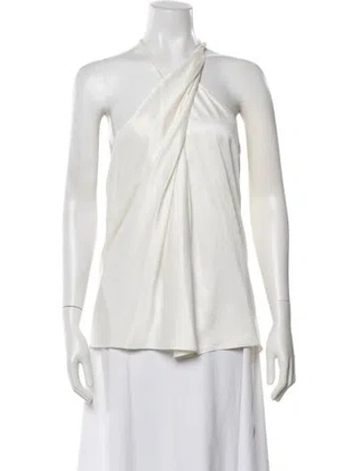 Pre-owned Helmut Lang Halterneck Sleeveless Top In Neutrals
